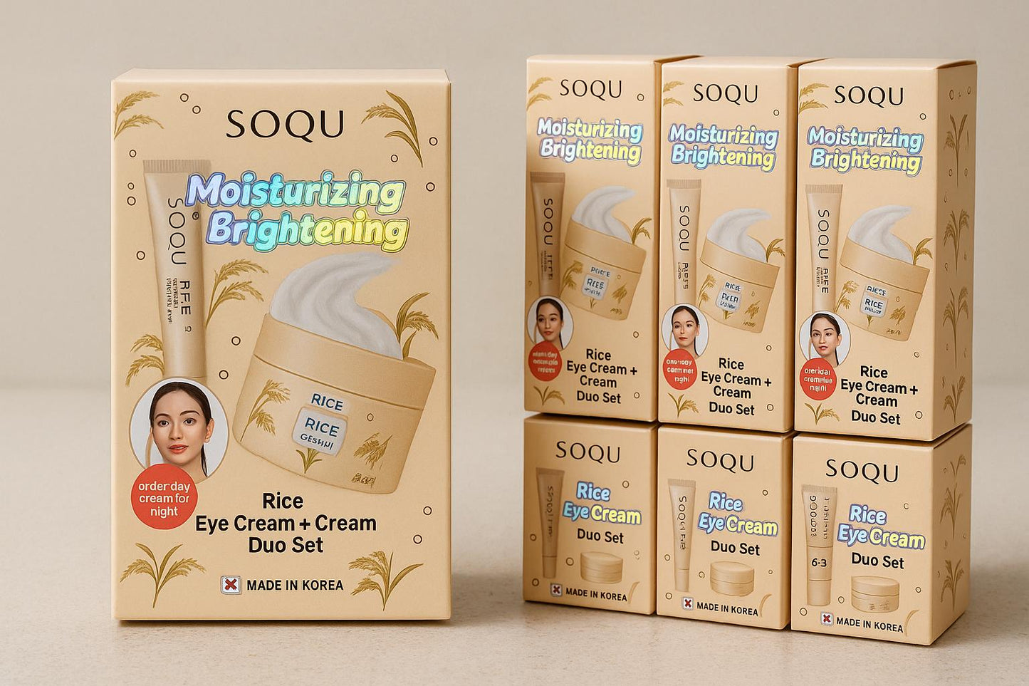 Rice Eye Cream + Cream Duo Set